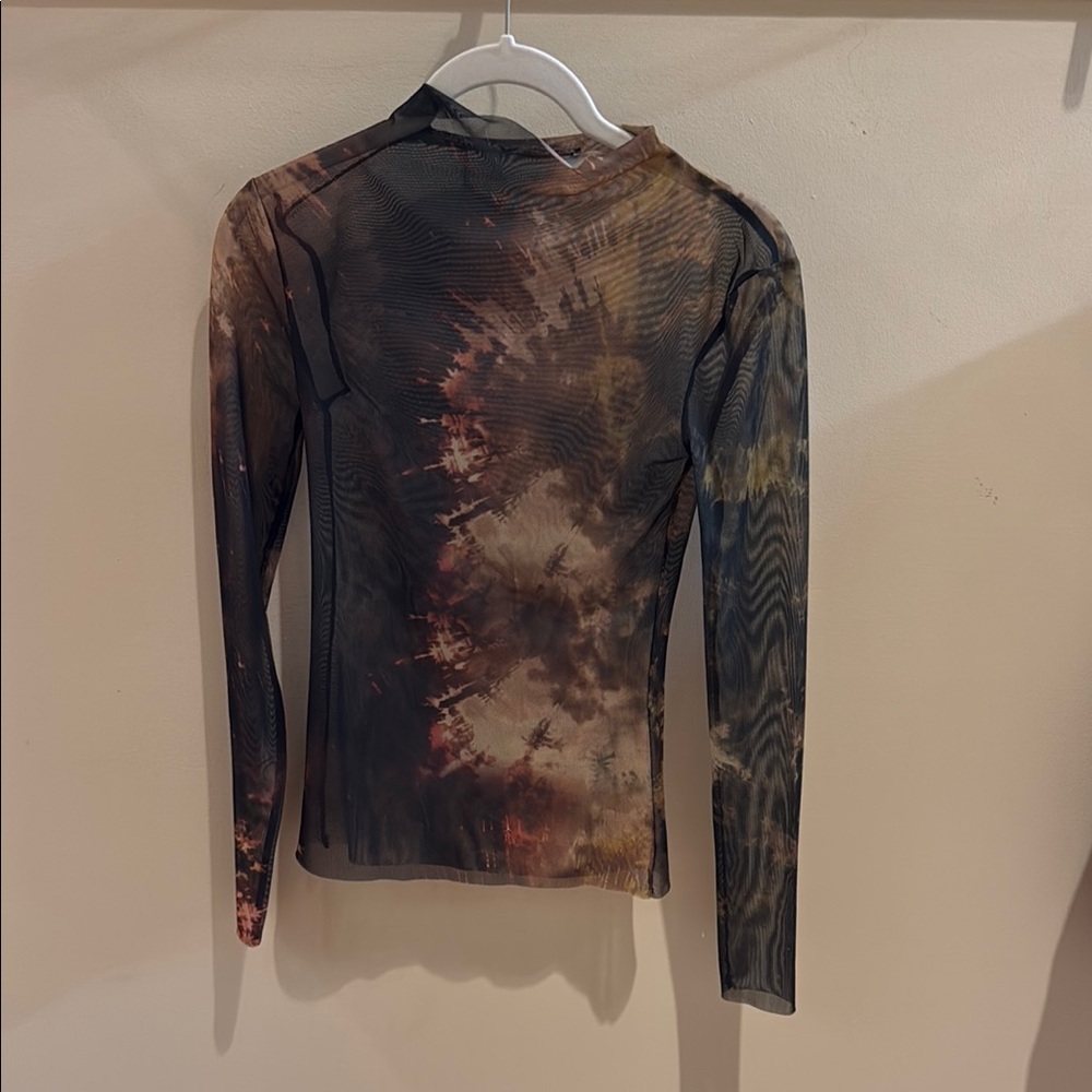 Zara Sheer Brown Top